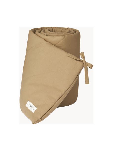 Bedrandbeschermer Benedicte, Bekleding: 100% polyester, Beige, B 30 x L 180 cm