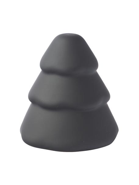 Albero di Natale decorativo nero Snowy, Ceramica, Nero opaco, Ø 10 cm