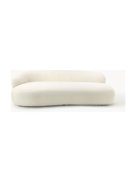 Teddybank Alba (3-zits), Bekleding: 97% polyester, 3% nylon M, Frame: massief sparrenhout, FSC-, Poten: kunststof, Teddy gebroken wit, B 235 x D 114 cm, rugleuning links