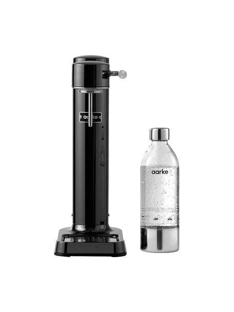 Waterbubbelset Carbonator 3 glanzend, Fles: kunststof, BPA-vrij, Glanzend zwart, Set met verschillende formaten