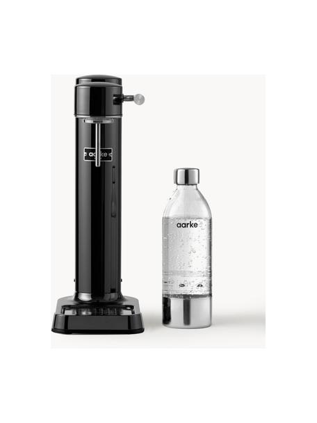 Máquina de refrescos Carbonator 3, Botella: plástico libre de BPA, Negro brillante, Set de diferentes tamaños