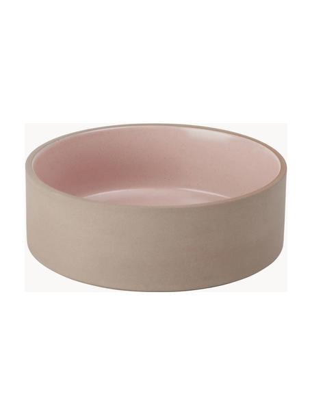 Ciotola per animali Sia, varie misure, 100% ceramica, Beige, rosa chiaro, Ø 13 x Alt. 5 cm