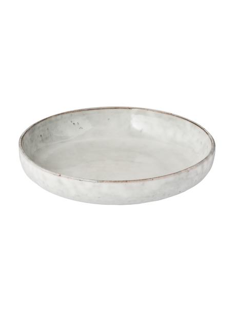 Ręcznie wykonana miska Nordic Sand, 4 szt., Kamionka, Odcienie szarego, odcienie beżowego, Ø 22 x W 5 cm