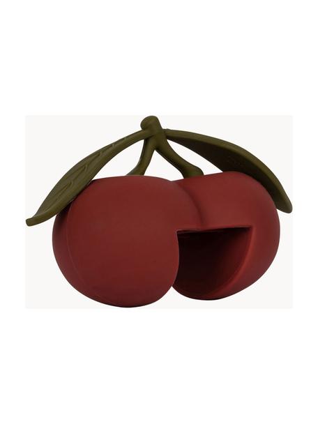 Dveřní zarážka Cherry, Silikon, Vínově červená, tmavě zelená, Š 7 cm, V 11 cm