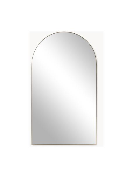 Grote leunende spiegel Finley, Lijst: gepoedercoat metaal, Goudkleurig, B 110 x H 190 cm