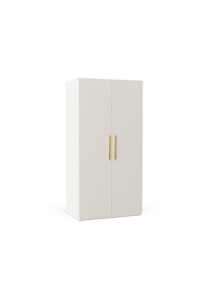 Modulární skříň s otočnými dveřmi Simone, šířka 100 cm, více variant, Béžová, Interiér Basic, výška 200 cm