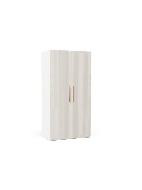 Modulární skříň s otočnými dveřmi Simone, šířka 100 cm, více variant, Dřevo, béžová, Interiér Basic, Š 100 x V 200 cm