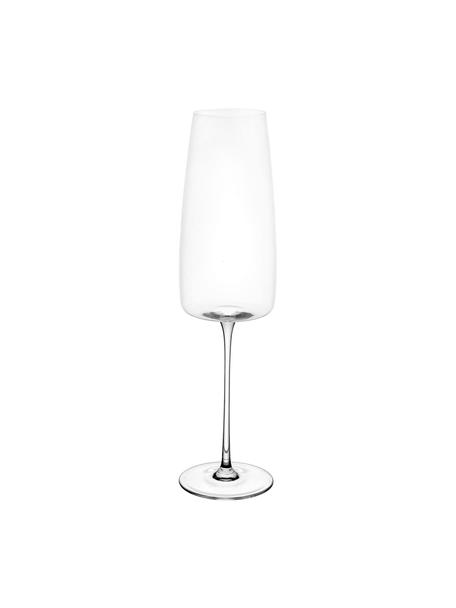Copas flauta de champán de cristal Moinet, 6 uds., Cristal, Transparente, Ø 7 x Al 25 cm