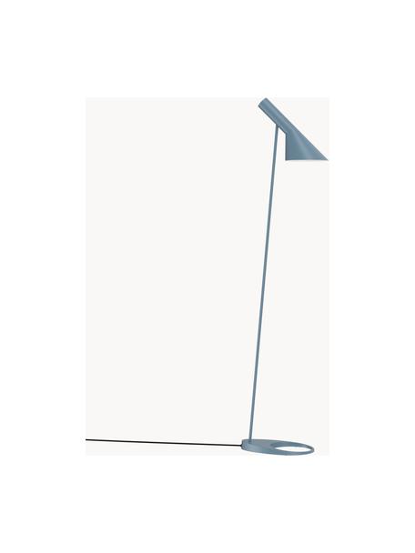 Kleine vloerlamp AJ, Lamp: gecoat staal, Grijsblauw, H 130 cm