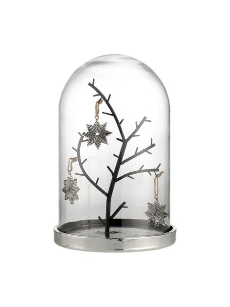 Oggetto decorativo fatto a mano Bell, alt.26 cm, Argentato, Ø 17 x Alt. 26 cm
