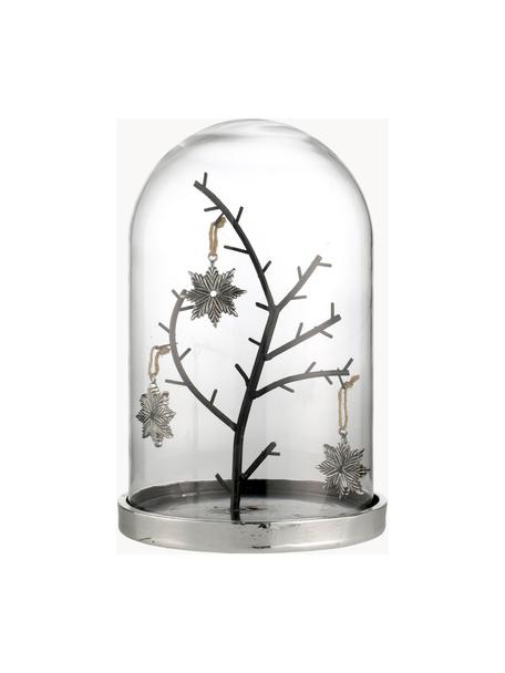 Ręcznie wykonany dekoracja Bell, Odcienie srebrnego, Ø 17 x W 26 cm