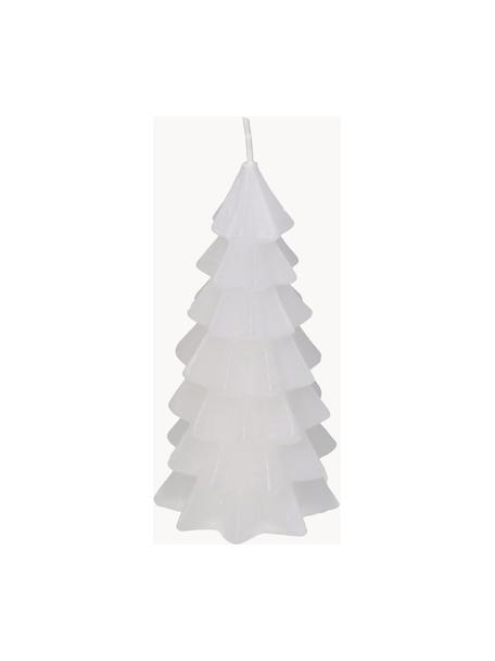Decoratieve kaarsen Tree in wit, 2 stuks, Was, Wit, Ø 7 x H 13 cm