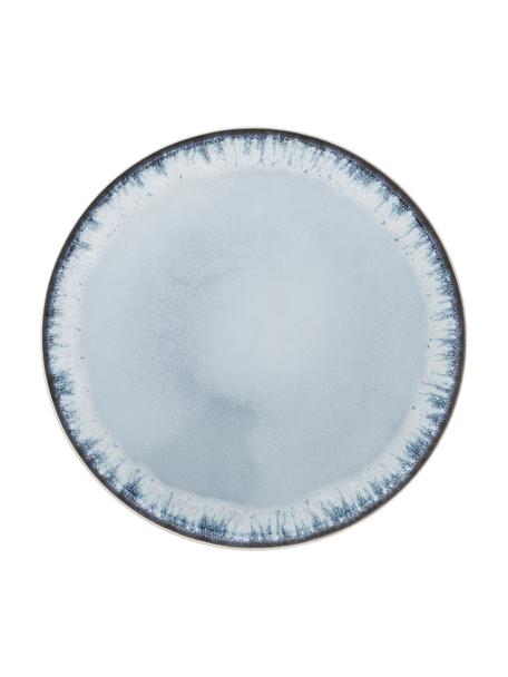 Mělký talíř s barevným přechodem Inspiration, 2 ks, Kamenina, Modrá, světle béžová, Ø 27 cm