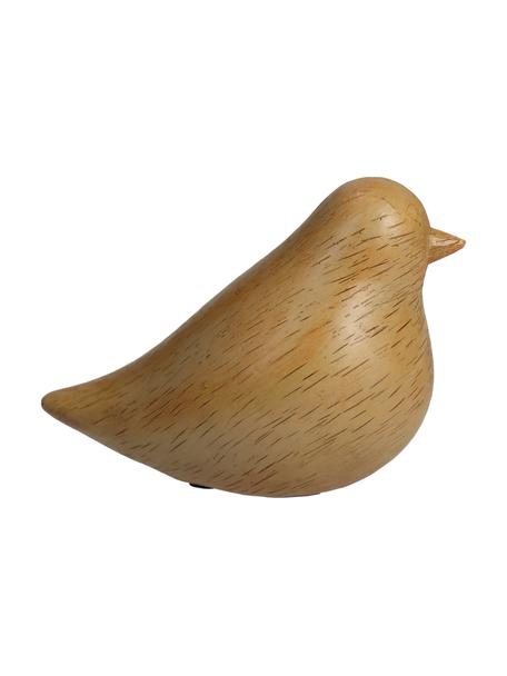 Objet décoratif Bird, Polyrésine, Brun clair, larg. 6 x haut. 8 cm