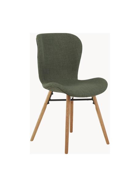 Chaises rembourrées Batilda, 2 pièces, Tissu vert foncé, larg. 47 x prof. 53 cm