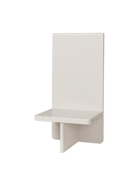 Specchio da parete Tenna, Pannello di fibra a media densità (MDF) laccato, Bianco crema, Larg. 26 x Alt. 52 cm