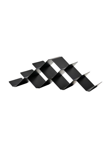 Wijnrek Rocks voor 9 flessen, Gecoat metaal, Zwart, B 51 x H 20 cm