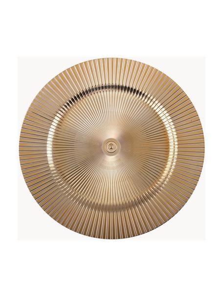 Bajoplato de plástico Elegance, Plástico, Dorado, Ø 31 cm