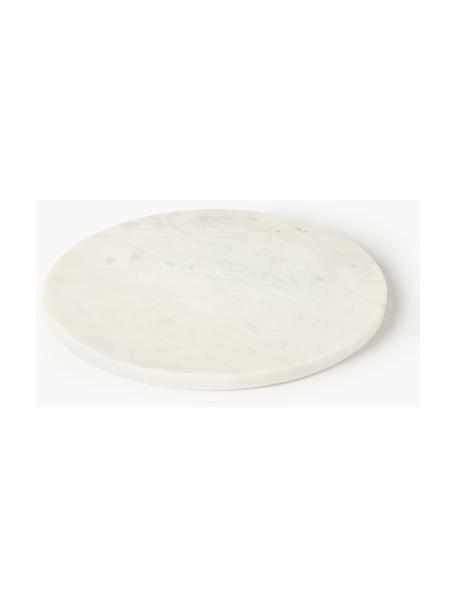 Marmor-Servierplatte Aika, Ø 30 cm, Marmor, Weiß, marmoriert, Ø 30 cm