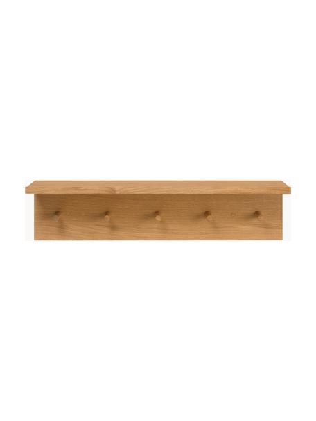 Holz-Garderobenleiste Place, B 75 cm, Korpus: Mitteldichte Holzfaserpla, Haken: Eichenholz, geölt Dieses , Eichenholz, B 75 cm