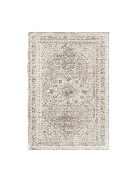 Alfombra de chenilla Mahdi, 66% poliéster, 34% lana (certificado RWS), Beige, An 120 x L 180 cm (Tamaño S)