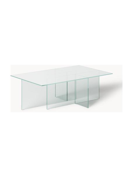 Table basse en verre Anouk, Verre, Transparent, larg. 102 x haut. 63 cm