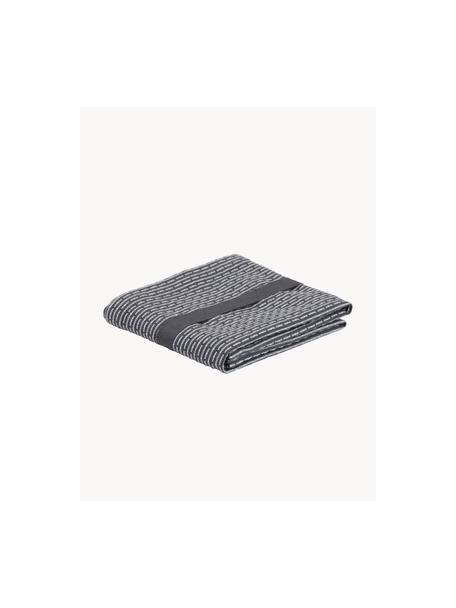 Paño de cocina Lupin, 100% algodón ecológico con certificado GOTS, Gris antracita, blanco, An 35 x L 60 cm