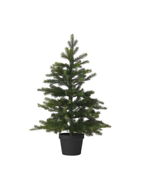 Künstlicher LED-Weihnachtsbaum Grandis H 90 cm, Kunststoff, Grün, Schwarz, Ø 63 x H 90 cm
