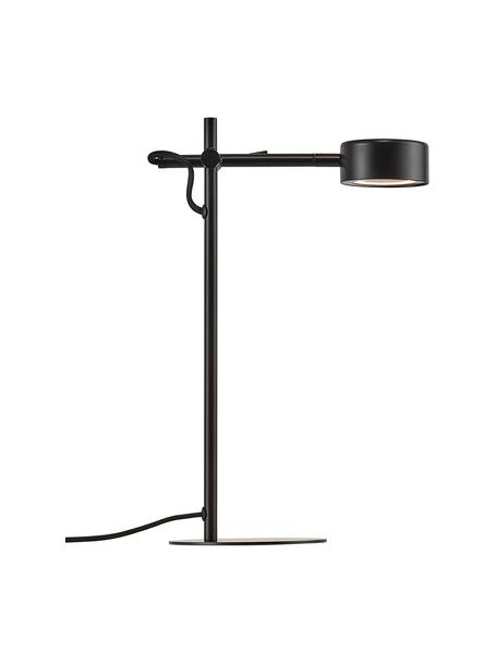 Dimmbare LED-Schreibtischlampe Clyde, Lampenschirm: Metall, beschichtet, Schwarz, 15 x 41 cm
