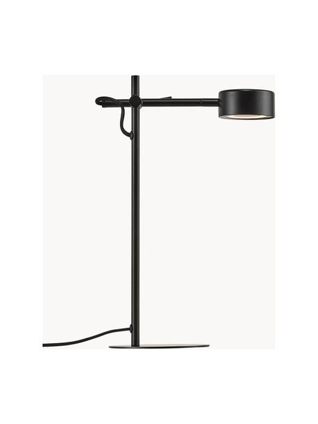 Lampada da scrivania a LED luce regolabile Clyde, Paralume: metallo rivestito, Nero, Larg. 15 x Alt. 41 cm