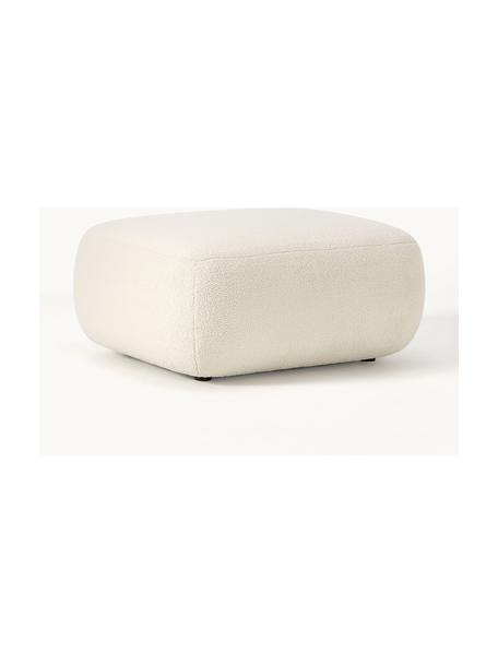Reposapiés puf de borreguillo Sofia, Tapizado: borreguillo (100% polipro, Estructura: madera de abeto con certi, Patas: plástico El material util, Borreguillo Off White, An 99 x F 78 cm