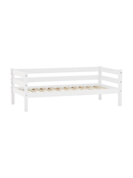 Łóżko dziecięce z drewna sosnowego Eco Comfort, Lite drewno sosnowe z certyfikatem FSC, sklejka, Biały, S 70 x D 160 cm