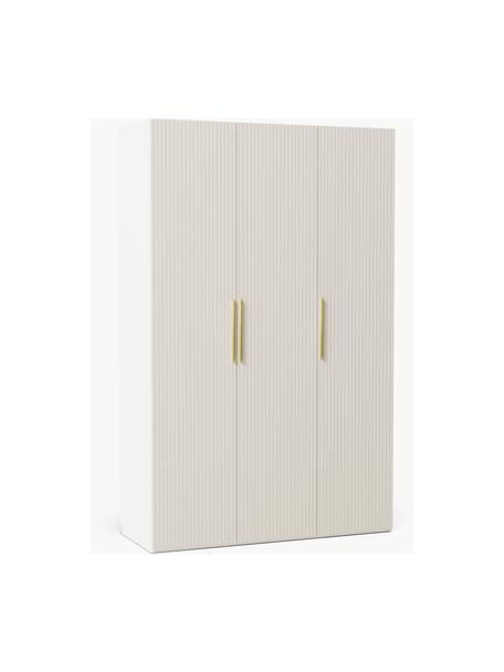Modulaire draaideurkast Simone, 150 cm breed, diverse varianten, Hout, lichtbeige, Klassiek interieur, B 150 x H 236 cm