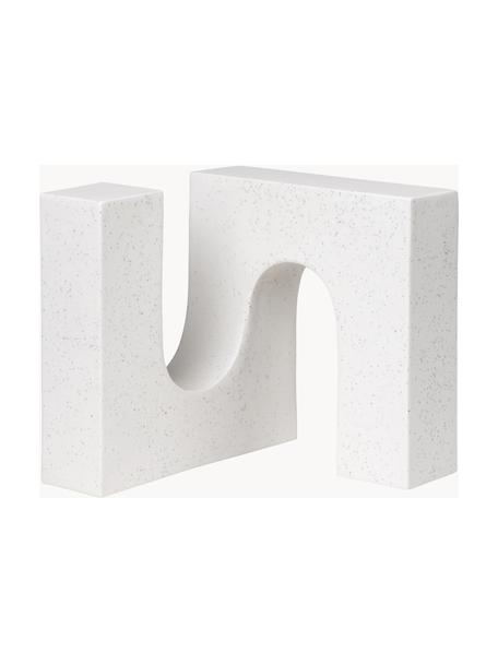 Pieza decorativa Sculpt, Cemento, Blanco, An 20 x Al 20 cm