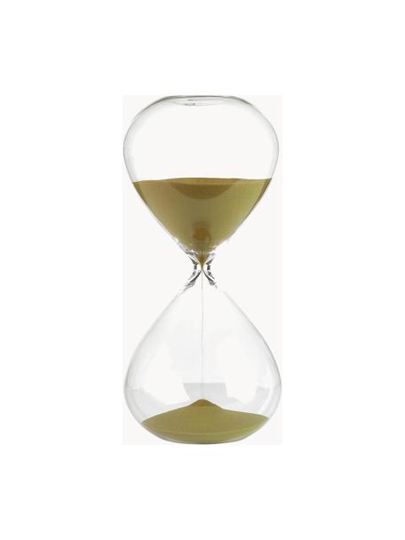 Glas-Sanduhr Ball, 90 Minuten, Goldfarben, Ø 14 x H 30 cm