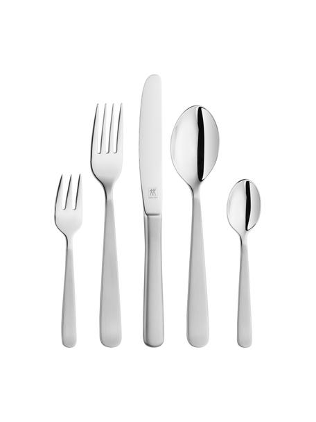 Set servizio posate in acciaio inossidabile Trend 30 pz, Acciaio inossidabile, Argentato opaco, Set in varie misure