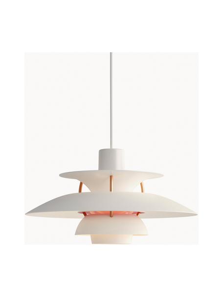 Hanglamp PH 5 Mini, Lampenkap: gecoat metaal, Wit, goudkleurig, Ø 30 x H 16 cm