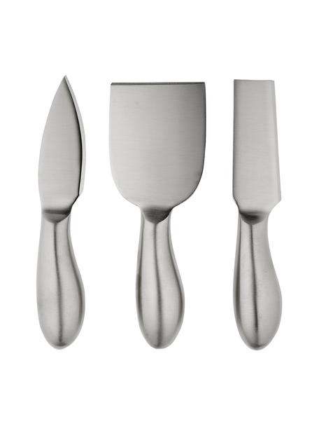 Set de cuchillos de queso Fromagerie, 3 uds., Acero inoxidable recubierto cepillado

La cubertería está hecha de acero inoxidable. Por tanto, es duradera, inoxidable y resistente a las bacterias, Plateado mate, L 17 cm