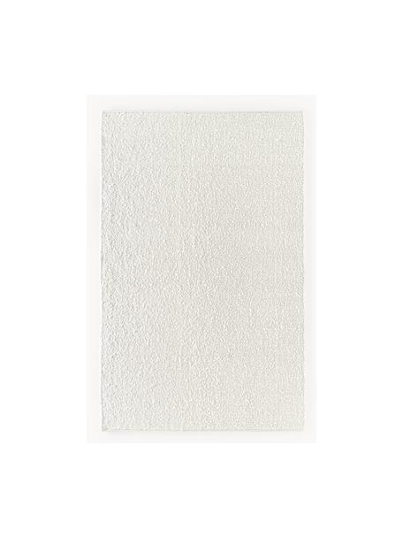 Handgewebter Teppich Leah, 88 % Polyester, 12 % Jute, GRS-zertifiziert, Weiß, B 200 x L 300 cm (Größe L)
