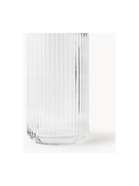 Mundgeblasene Vase Lyngby, H 25 cm, Glas, Transparent, Ø 15 x H 25 cm