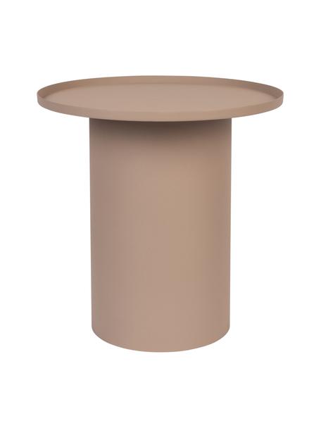 Okrągły stolik pomocniczy z metalu Sverre, Metal malowany proszkowo, Brudny różowy, matowy, Ø 46 x W 45 cm