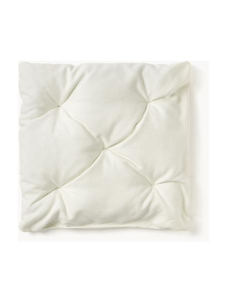 Outdoor-Sitzkissen Ortun, Bezug: 100 % Polyacryl, spinndüs, Off White, B 40 x L 40 cm