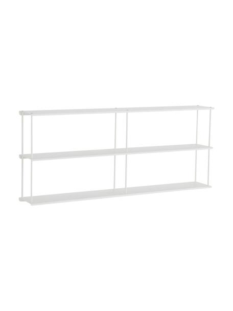 Nástenný regál Lydney, Oceľ s práškovým náterom, Biela, Š 80 x V 32 cm