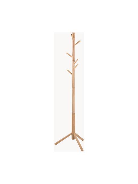 Kapstok Bremen van hout, Gelakt rubberhout, Rubberhout, B 51 x H 176 cm
