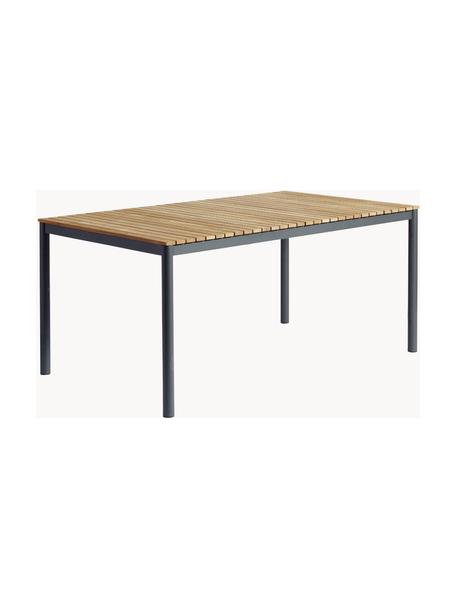 Tavolo da giardino con piano in legno di teak Mood, varie misure, Struttura: alluminio verniciato a po, Legno di teak, antracite, Larg. 168 x Prof. 100 cm