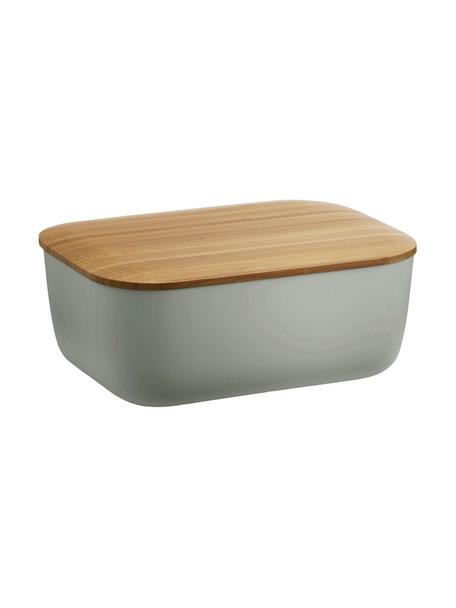 Burriera con coperchio in bambù Box-It, Contenitore: melamina, Coperchio: bambù, Grigio, bambù, Larg. 15 x Alt. 7 cm