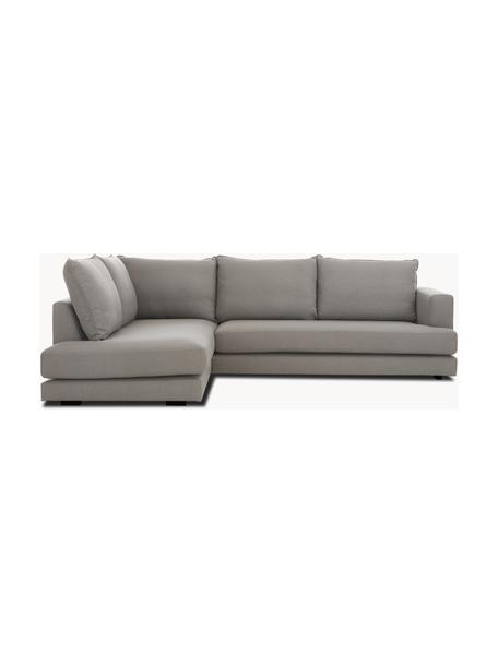 Sofá rinconera Tribeca, Tapizado: poliéster Alta resistenci, Asiento: relleno de espuma, materi, Estructura: madera de pino maciza, Patas: madera de haya maciza pin, Tejido gris pardo, An 274 x F 192 cm, chaise longue derecha