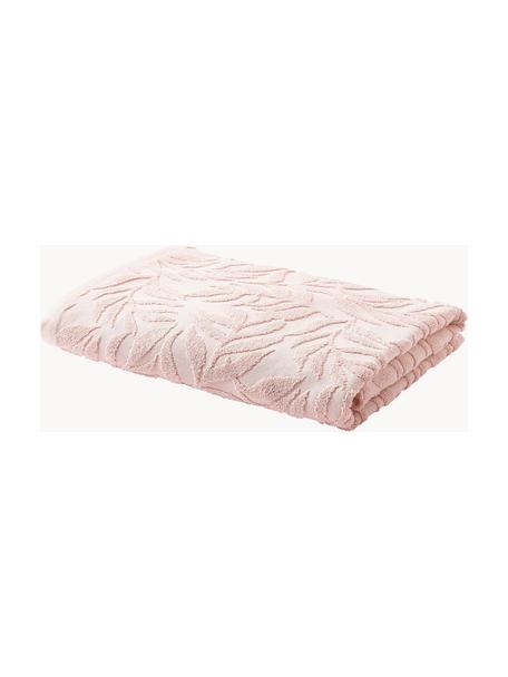 Ręcznik Leaf, różne rozmiary, Jasny różowy, Ręcznik kąpielowy XL, S 100 x D 150 cm