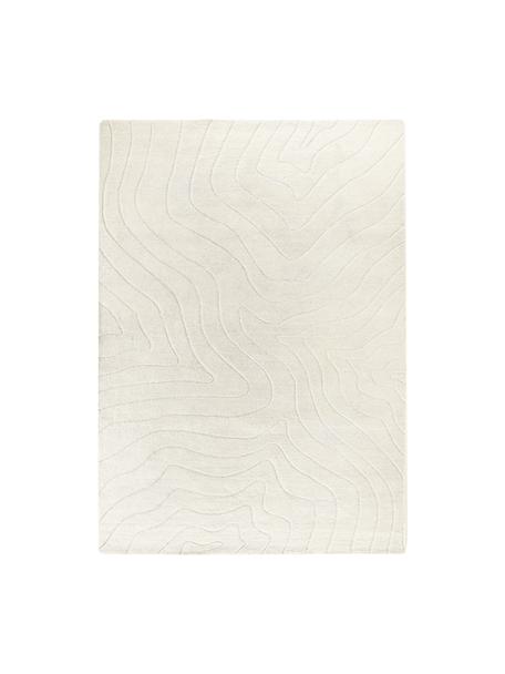 Ręcznie tuftowany dywan z wełny Aaron, Beżowy, S 80 x D 150 cm (Rozmiar XS)