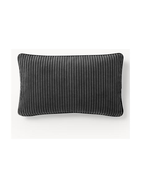 Manšestrový povlak na polštář Kylen, Manšestr (90 % polyester, 10 % nylon) 

Materiál použitý v tomto produktu byl testován na škodlivé látky a certifikován podle STANDARD 100 od OEKO-TEX®, 21.HCN.84376., Antracitová, černá, Š 30 cm, D 50 cm